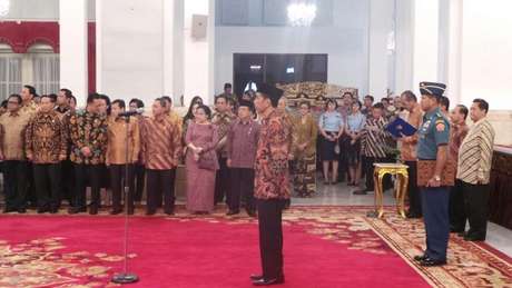 Menteri Kabinet Kerja Jokowi-JK Resmi Dilantik