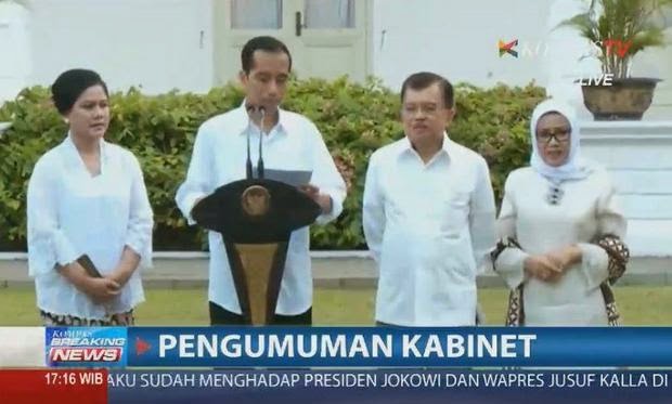Daftar Nama Menteri-Menteri “Kabinet Kerja” Jokowi-JK
