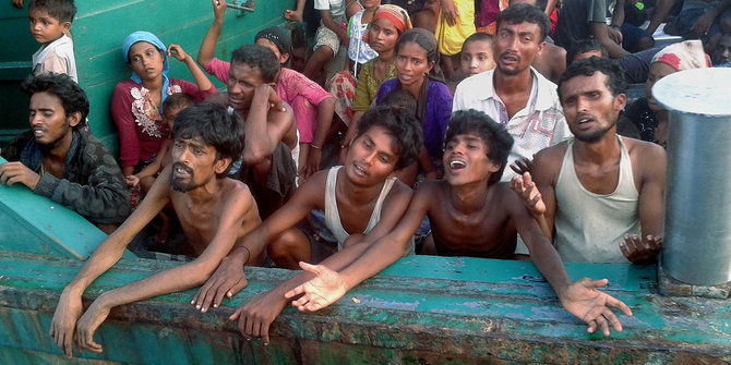 Diusir Malaysia, 700 muslim Rohingya diselamatkan nelayan Indonesia