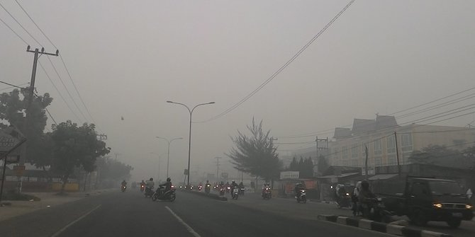 Menderita karena kabut asap, warga Riau sampai minta diungsikan