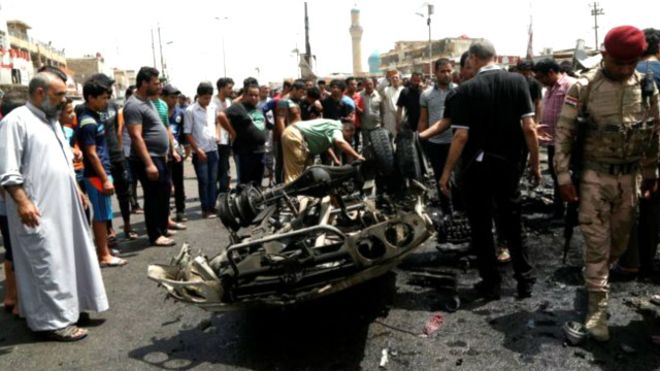 Bom tewaskan banyak warga Irak di distrik berpenduduk Syiah