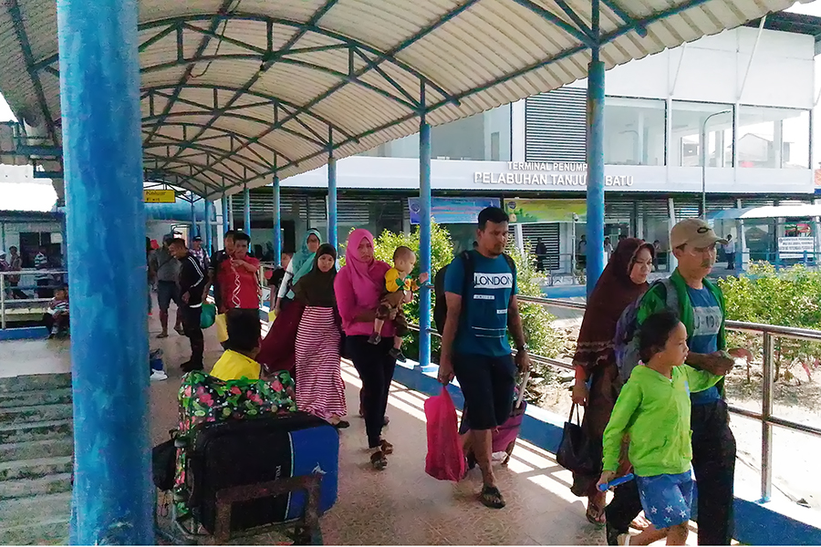 Arus balik di pelabuhan domestik Tanjungbatu, tertib dan terarah