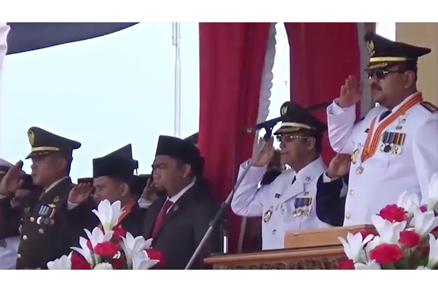 Aunur Rafiq Pimpin Peringatan detik-detik Proklamasi HUT RI ke 71