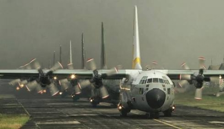 Pesawat Hercules AU Diduga Jatuh di Papua