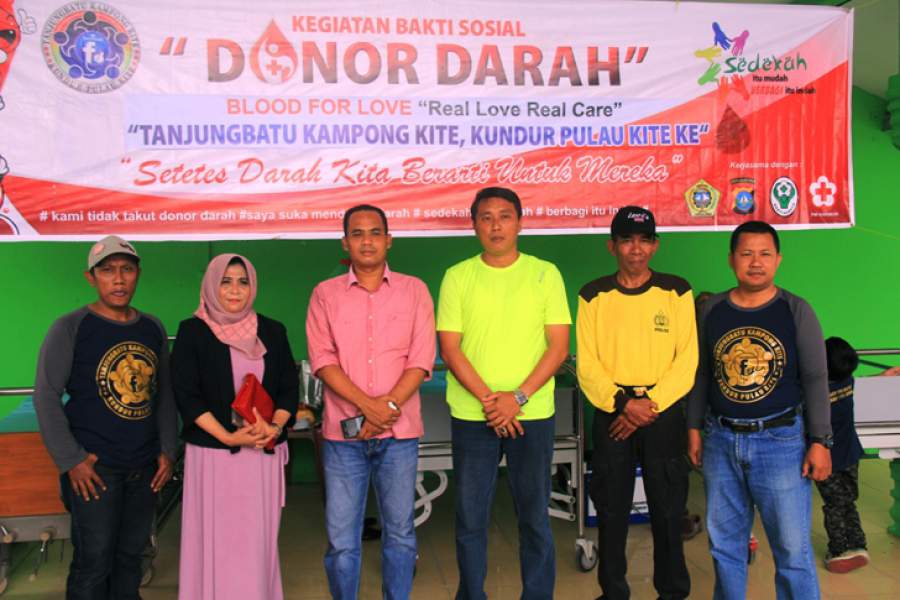 Komunitas ‘Tanjungbatu Kampoeng Kite Kundur Pulau Kite’ Gelar Donor Darah