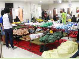 Korban keracunan makanan di Ruang Inap Rumah Sakit Bhakti Timah (RSBT)