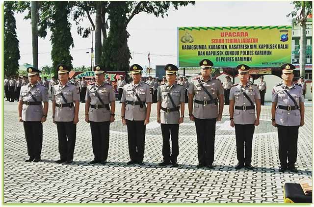 Lima Perwira Polres Karimun Diganti. Kompol Wisnu Edhi Sadono Jabat Kapolsek Kundur