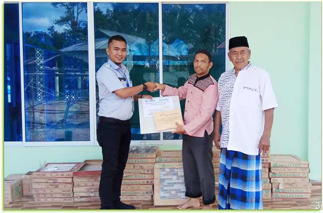 PT Timah Serahkan Bantuan Program CSR Untuk Rehab Masjid Istiqomah Kundur Barat