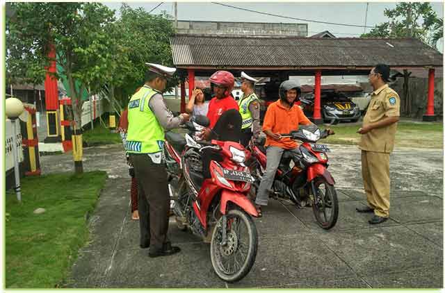Razia Gabungan di Polsek Kundur