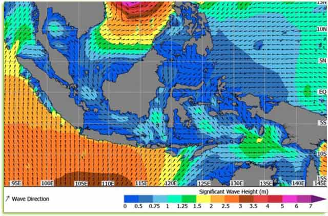 BMKG: Waspadai Gelombang Capai 4 Meter di Perairan Natuna