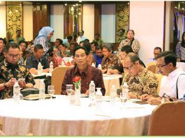 I Dewa Putu Sunartha,SE,M.Si saat menghadiri Rapat Koordinasi Nasional Percepatan Pelaksanaan Kebijakan Satu Peta yang berlangsung di Sari Pan Pacific Jakarta Pusat, Kamis (26/10).