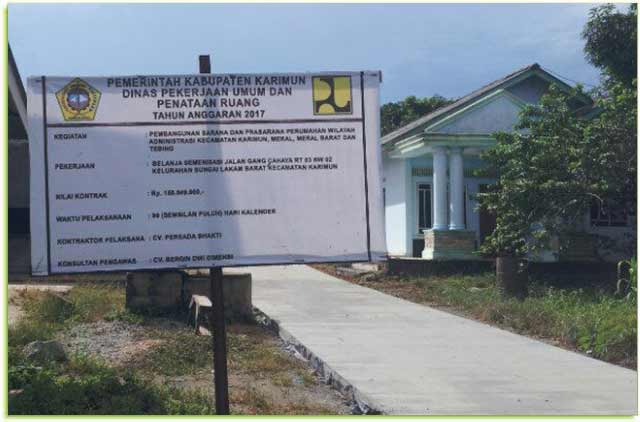 Seharusnya di Kundur, Pembangunan Jalan ini Malah dibangun di Karimun Seharusnya di Kundur, Pembangunan Jalan ini Malah dibangun di Karimun