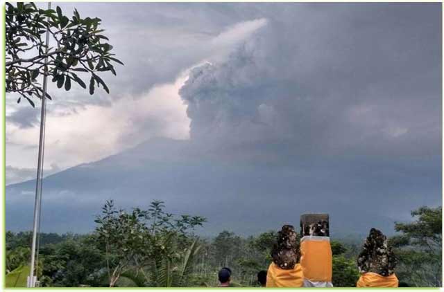 Gunung Agung Kembali Meletus, Abu Mencapai 3.000 Meter Mengarah ke Lombok