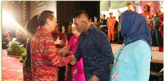 Pisah sambut Pangdam IX/Udayana yang di laksanakan d Bali Nusa Dua Convention Center (BNDCC), Nusa Dua, Selasa (16/1).