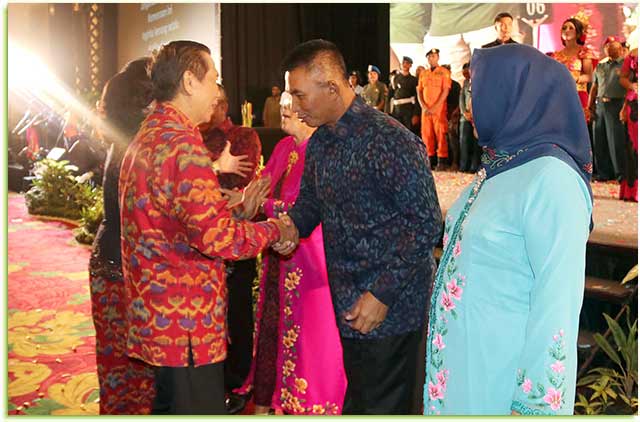 Pisah sambut Pangdam IX/Udayana yang di laksanakan d Bali Nusa Dua Convention Center (BNDCC), Nusa Dua, Selasa (16/1).