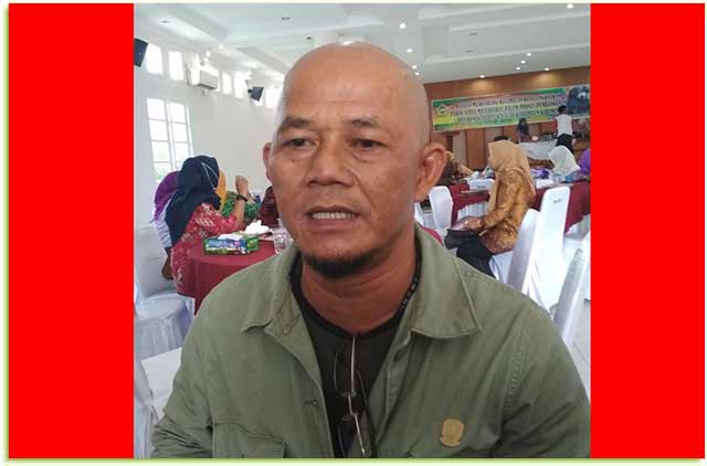 Ery Suandi, salah satu anggota DPRD Provinsi Dapil Karimun, di Balai Srigading Tanjungbatu, (16/2).