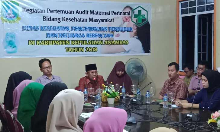 Kegiatan audit material, dibidang kesehatan masyarakat, yang dilaksanakan selama dua hari, 27-28 maret 2018 di kantor Dinas Kesehatan, Tarempa Anambas.