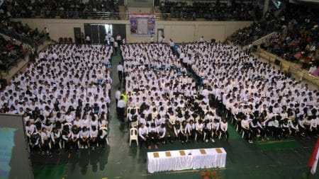 Ribuan Calon Peserta Didik SPN Tanjungbatu Mulai Ikuti Tahapan Seleksi, Jalani Penandatanganan Pakta Integritas