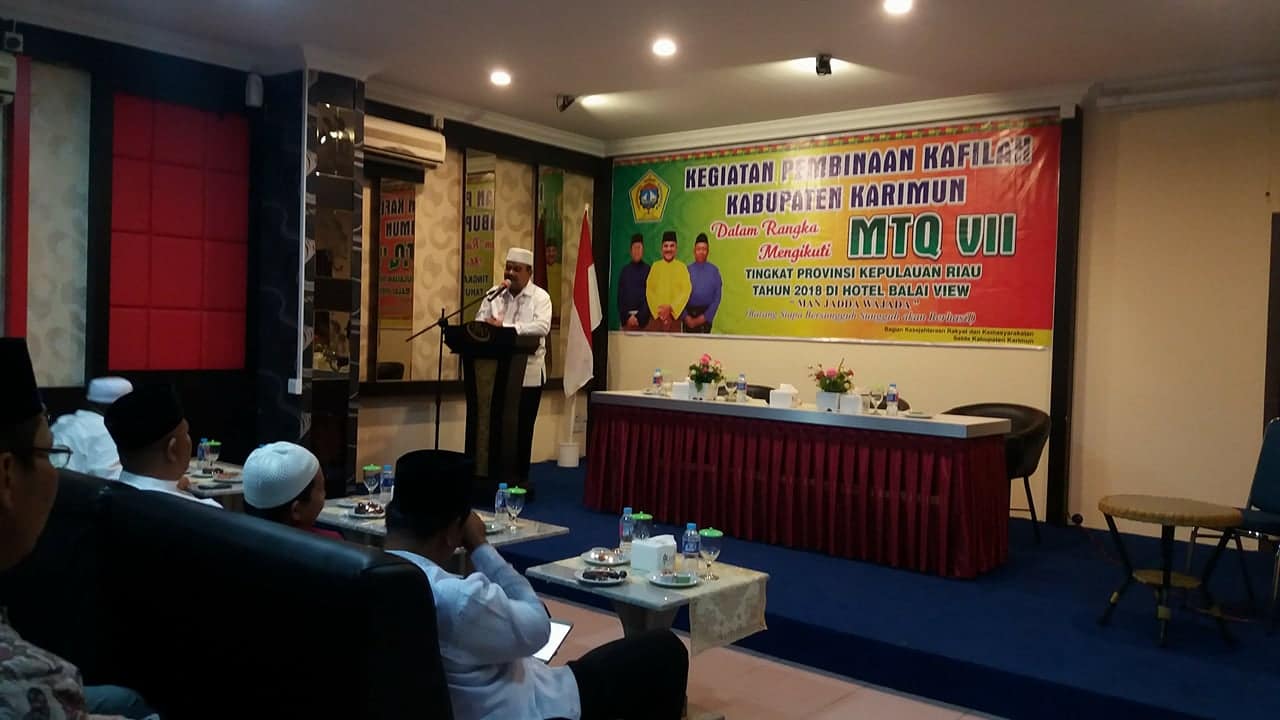 Bupati Beri Motivasi Kepada 63 Qori dan Qoriah Untuk MTQ Provinsi, Persiapkan Diri Jadi Yang Terbaik