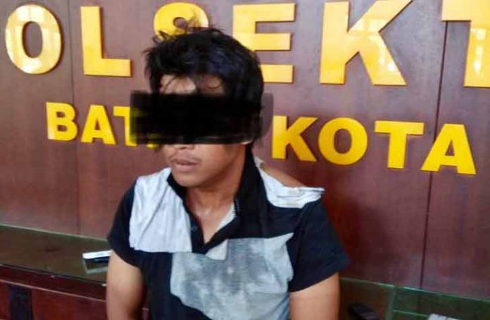 Pria berinisial Fl telah diamankan oleh Aparat Polsek Batam Kota