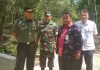 Tim Pengawasan dan Evaluasi Mabes TNI saar meninjau pelaksanaan kegiatan TMMD Kodim 031/Tanjungbalai Karimun, di Kecamatan Kundur, Kamis (26/5).