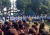 Apel peringatan hari Pendidikan Nasional 2 Mei di Halaman Kantor Bupati Kepulauan Anambas