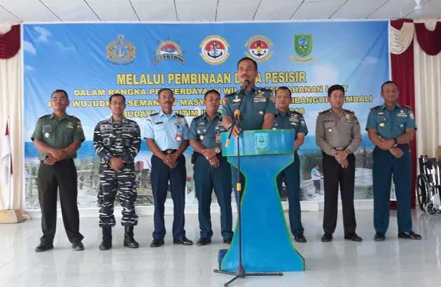 Kepala Dinas Pembinaan Potensi Maritim (Kadispotmar) Brigjen TNI (Mar) Bambang Sutrisno, M.Tr.(Han)