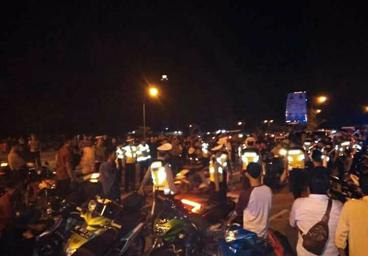 299 Sepedamotor Ditilang Saat Malam Hari Raya Idul Fitri di Karimun, Karena Gunakan Knalpot Racing