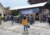 Penidakan kendaraan di halaman parkir Mapolsek Kundur, Selasa (24/07/18).