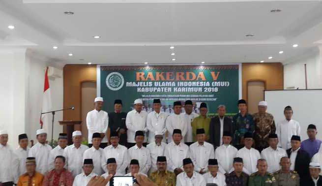 H Aunur Rafiq, Buka Secara Resmi Rakerda MUI Kabupaten Karimun