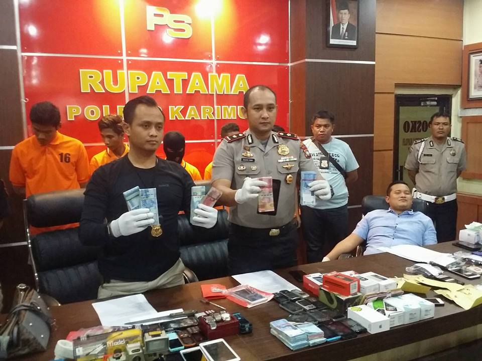 Polisi Amankan 5 Komplotan Jambret dan Pencuri di 31 TKP, Uang Tunai Hasil Jambret Senilai Rp59 Juta dan Beberapa Barang Bukti Diamankan