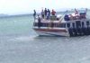 Kapal cepat, SB Karunia Jaya I tujuan Tanjungbalai Karimun ke Tanjungpinang kandas di karang lautan pulaun Terung Moro, Ahad, (19/08/18)