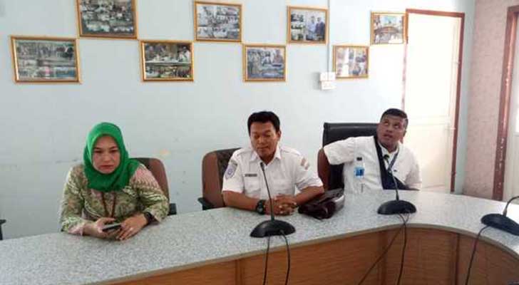 Noviyanti, Area manejer Wings Air (Lion Group) dalam keterangan pers di Aula Kantor Bupati Anambas, Senin (6/8/2018).