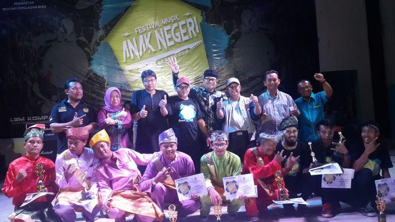 Pengumuman Nama Pemenang  Peserta Lomba Festival Musik Anak Negeri Tingkat Provinsi Kepri