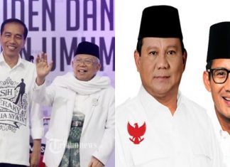 Nomor Urut Pasangan Capres dan Cawapres