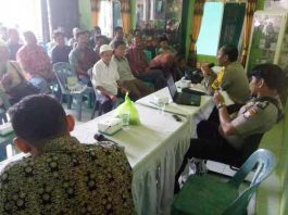 Sosilaisasi Pungli di Balai pertemuan nelayan pelabuhan perikanan pantai Antang, Sabtu (22/09/18).