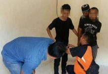 Penangkapan dua pelaku Narkoba di Jalan Hantuah RT 01 RW 03 Gang SKB, Bengkalis.