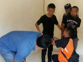 Penangkapan dua pelaku Narkoba di Jalan Hantuah RT 01 RW 03 Gang SKB, Bengkalis.