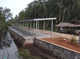 Bangunan pasar fungsional di Parit Senang Kundur Utara