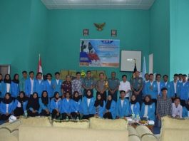 Latihan Kepemimpinan Mahasiswa UMRAH di Aula Lanudal