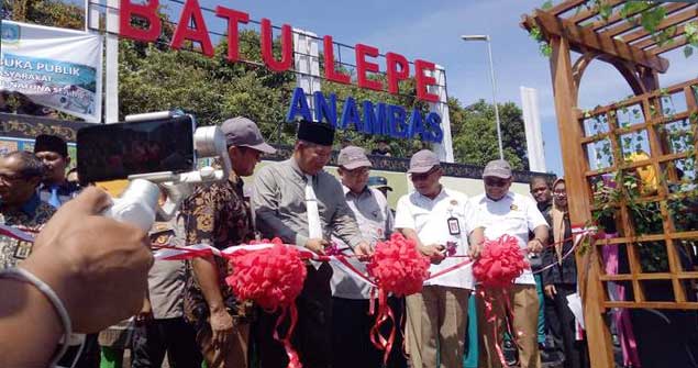 Peresmian Ruang Terbuka Publik Batu Lepe, Anambas