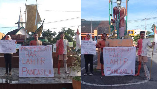 Aksi Mewarnai Tubuh, Pada Pringatan Hari Lahir Pancasila Aksi Mewarnai Tubuh, Pada Pringatan Hari Lahir Pancasila