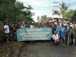 Karya Bhakti Dalam Rangka HUT Ke-69 Kodam I Bukit Barisan