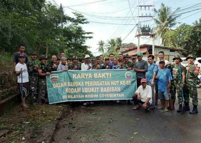 Karya Bhakti Dalam Rangka HUT Ke-69 Kodam I Bukit Barisan