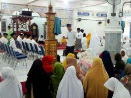 Calon Jemaah Haji tahun 2019 di Masjid Besar Nurussalam Tanjungbatu