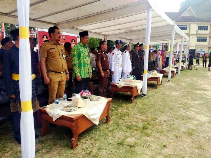 Upacara HUT Bhayangkara Ke-73 di Kabupaten Kepulauan Anambas