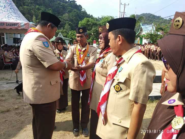 Upacara Hari Pramuka Ke-58 Bertema “Siap Sedia Membangun Keutuhan NKRI” Kwarcab Kabupaten Kepulauan Anambas