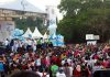 Pesta rakyat, Hari Ulang Tahun (HUT) PT Timah Tbk, di panggung lapangan terbuka komplek PT Timah Kundur, di Prayun, Ahad (04/08/2019).