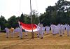 Pasukan pengibar bendera HUT RI Ke-74