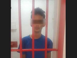 ARD (23) Pelaku Pencurian dengan Pemberatan saat di sel tahanan Polsek Kuta/Kuba